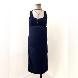 3 Maternity Tank Stretch Dresses - Black, Golden Yellow, & Army Green